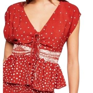 Free People top orange small